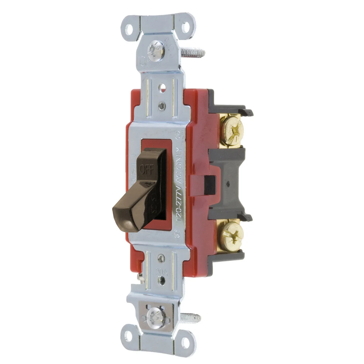 GRAINGER 4903B Wall Switch, Toggle Switch, 3-Way, Brown, 20 A, Screw Terminals, Screw Terminals | CP9EEJ 49YZ65