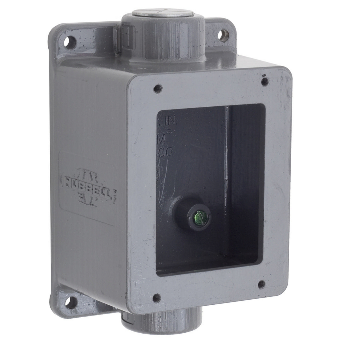 BRYANT FT302WA Feed Through Back Box, 1 Inch Female Npt Conduit Entries, Cast Aluminum Housing, Gray | CV6MYH