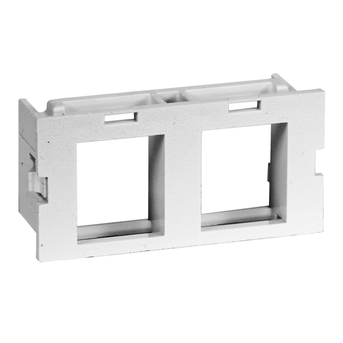 HUBBELL WIRING DEVICE-KELLEMS HWM2KW10 Plate, Module, Wm, 2 Port, White, 10 Pack | CE6NNZ