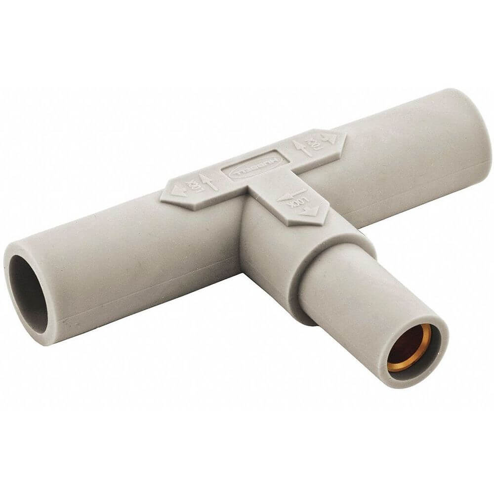 HUBBELL HBL15PTW Single Pole Connector Parallel Tee White | AF7BCL 20TR17