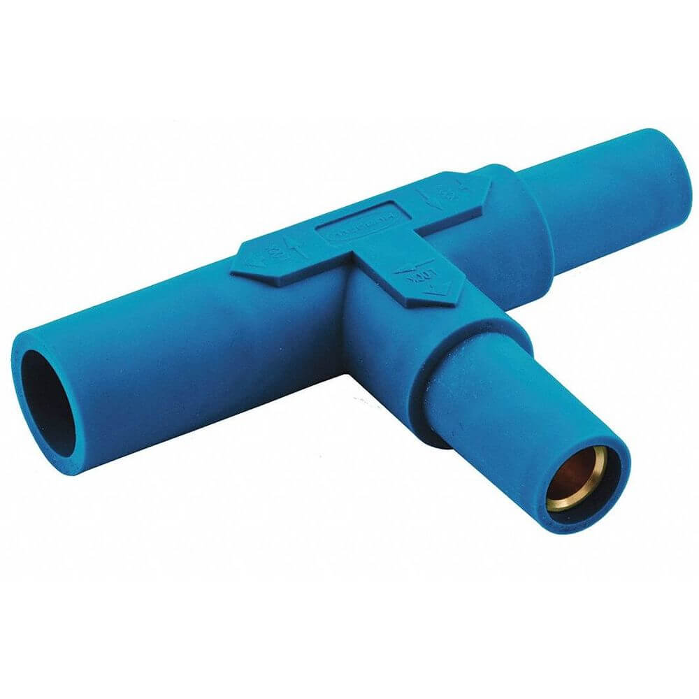 Single Pole Connector Tapping Tee Blue