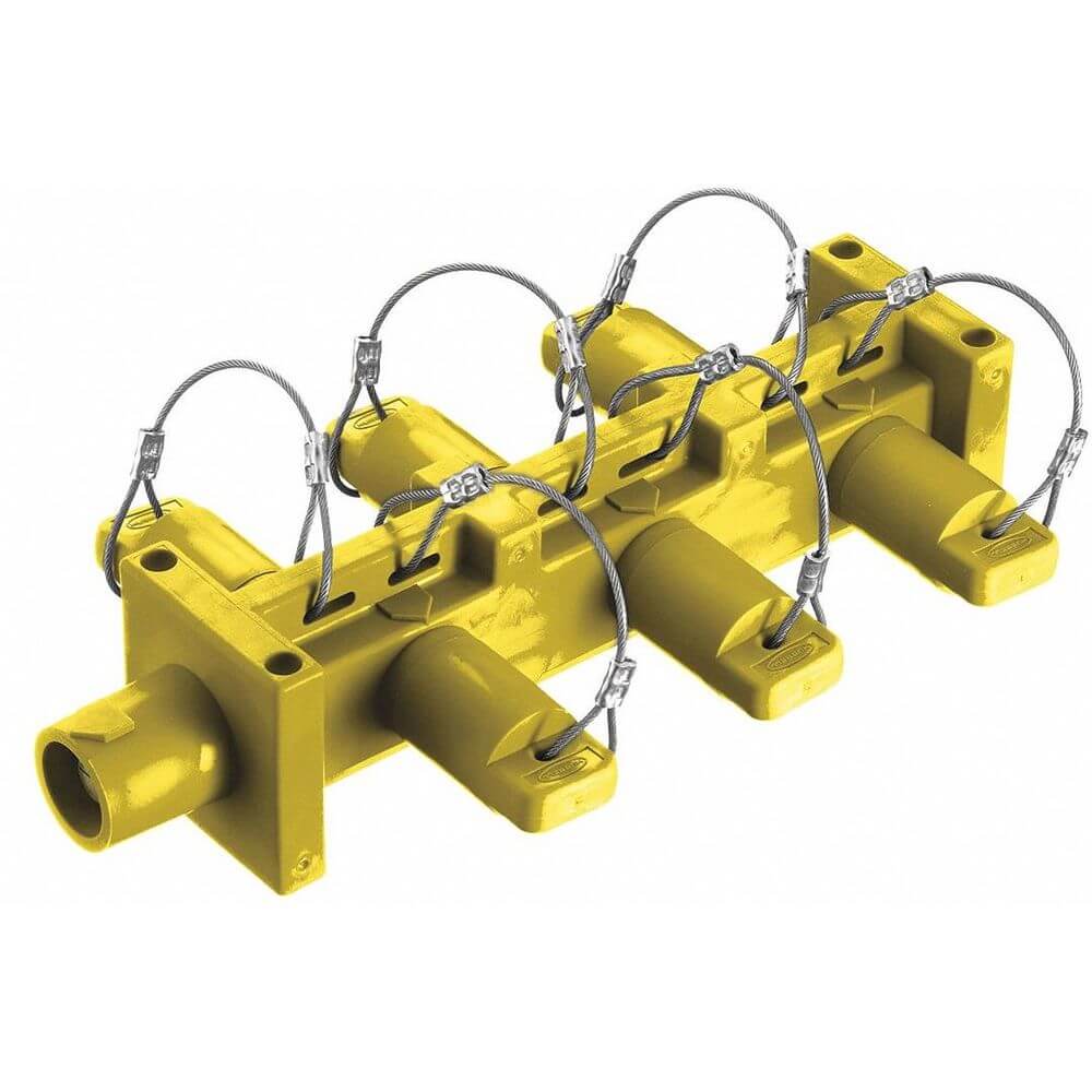 Single Pole Connector Distribution Block Yellow
