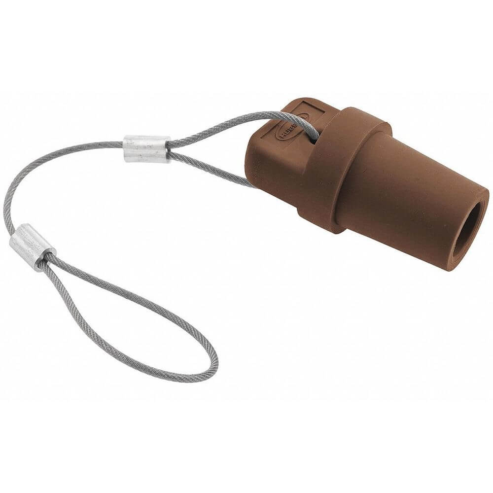 Single Pole Connector Male Brown