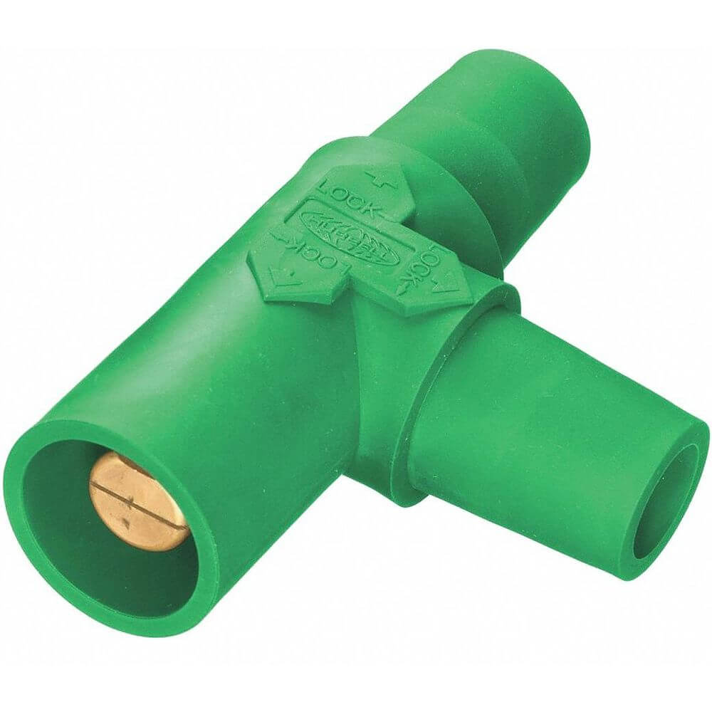 Single Pole Connector Tapping Tee Green