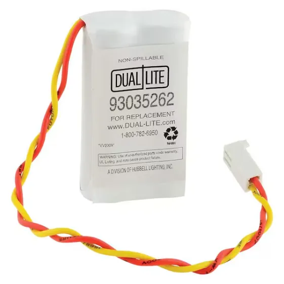 HUBBELL LIGHTING - DUAL-LITE ASSY-BATT NIMH 1500MAH 2.4V AA HI TEMP