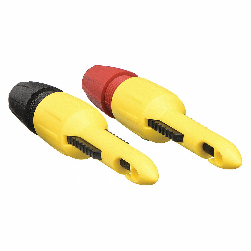 Nylon Test Probe Clip, 33VAC/70V Dc, Black/Red, 4 Inch Length