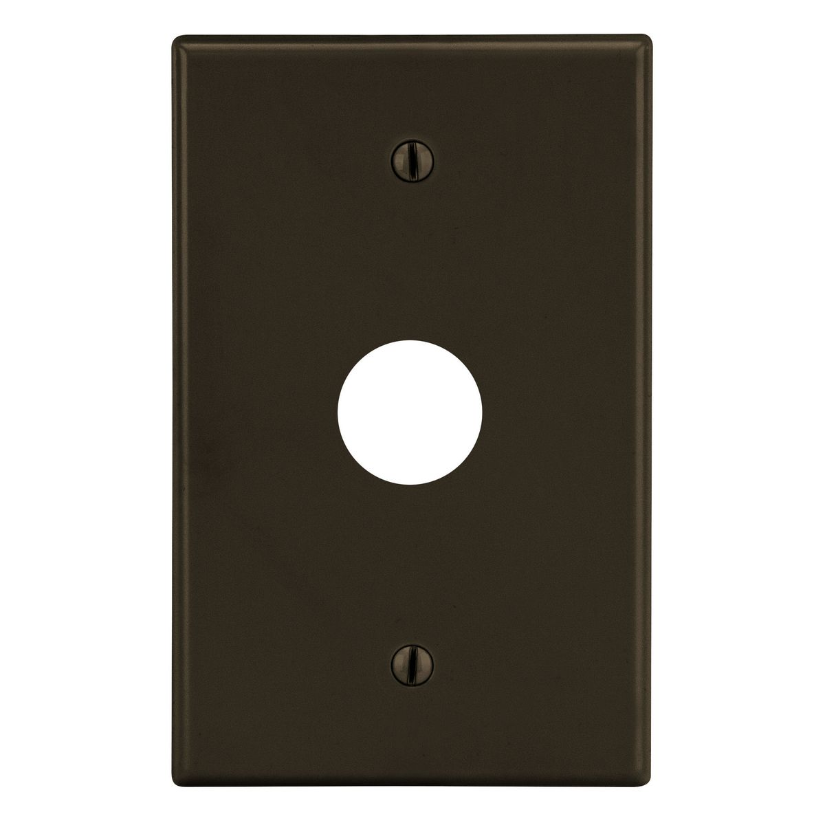 Wallplate, 1-Gang, .625 Inch Opening Box Mount, Brown