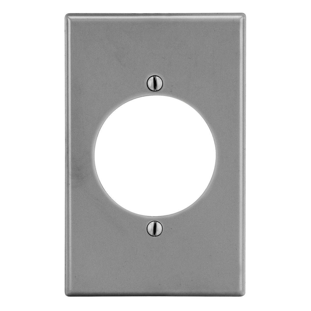 Wallplate, Mid-Size 1-Gang, 2.15 Inch Opening, Gray