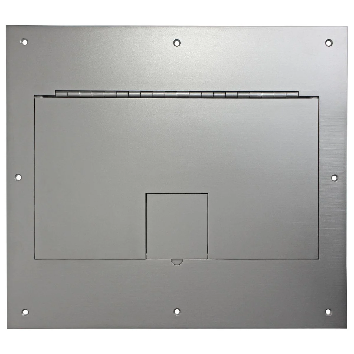 Floor Box Cover, 11-Gang, Rectangular, Stainless Steel