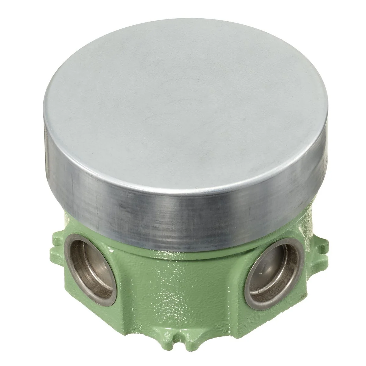 Concrete Floorbox, 1-Gang, Round Cover