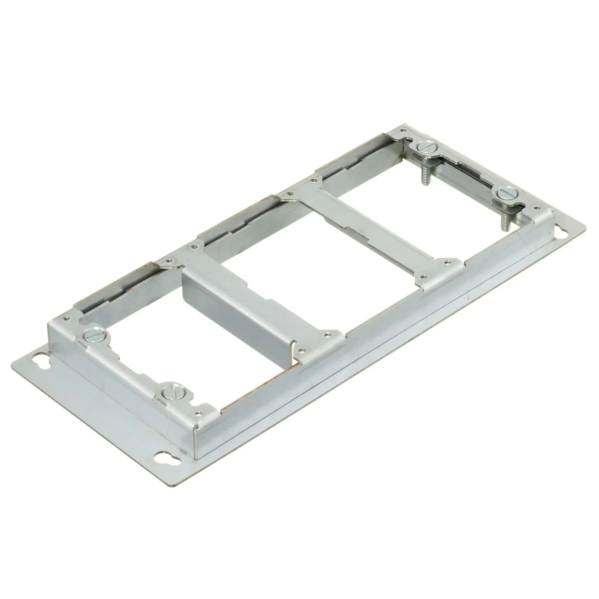Floorbox Adjustable Adapter, 3-Gang, Rectangular