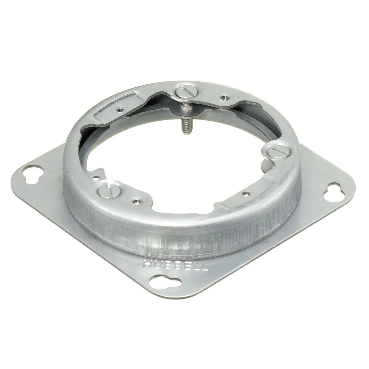 Floorbox Adjustable Adapter, 1-Gang, Round
