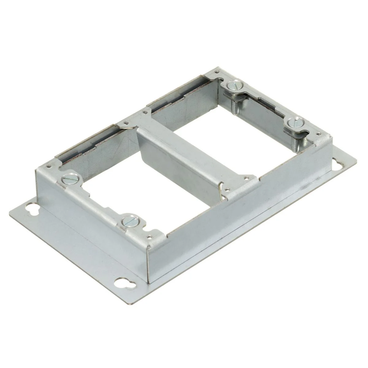 Adjustable Adapter, 2-Gang, Natural, Steel