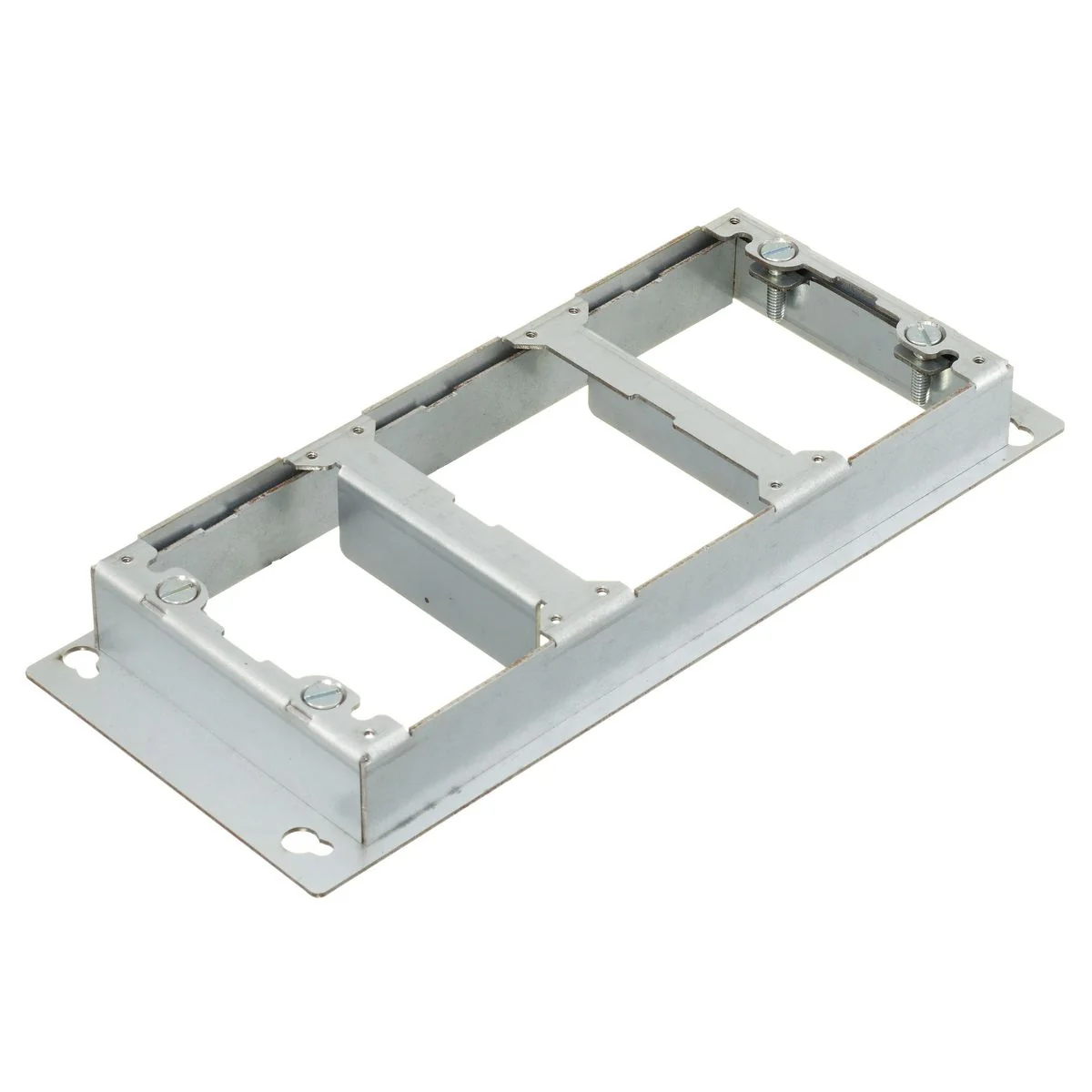 Adjustable Adapter, 3-Gang, Natural, Steel