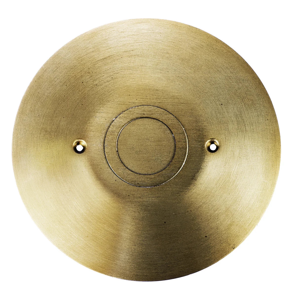 Furniture Feed Cover, 1-1/4 Inch 2 Inch KO, Brass