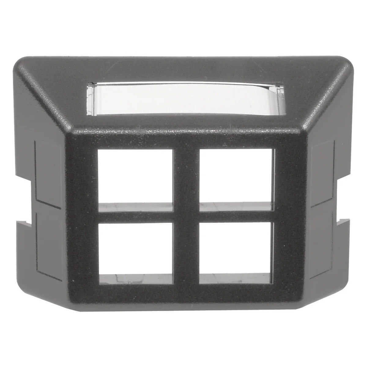 Faceplate, 4-Port, Gray