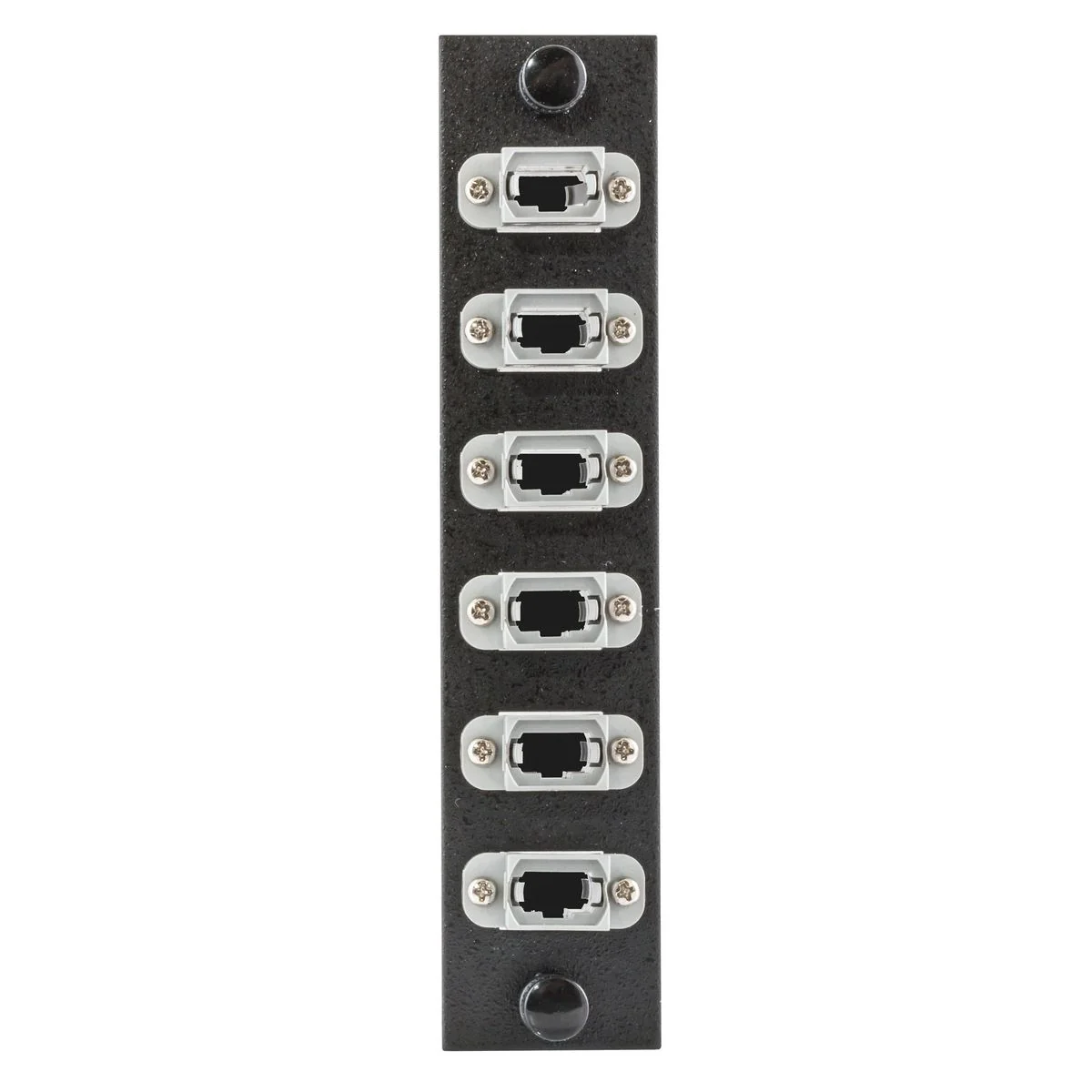 Fiber Adapter Panel, 6 MTP Simplex, Gray, Reverse Polarity