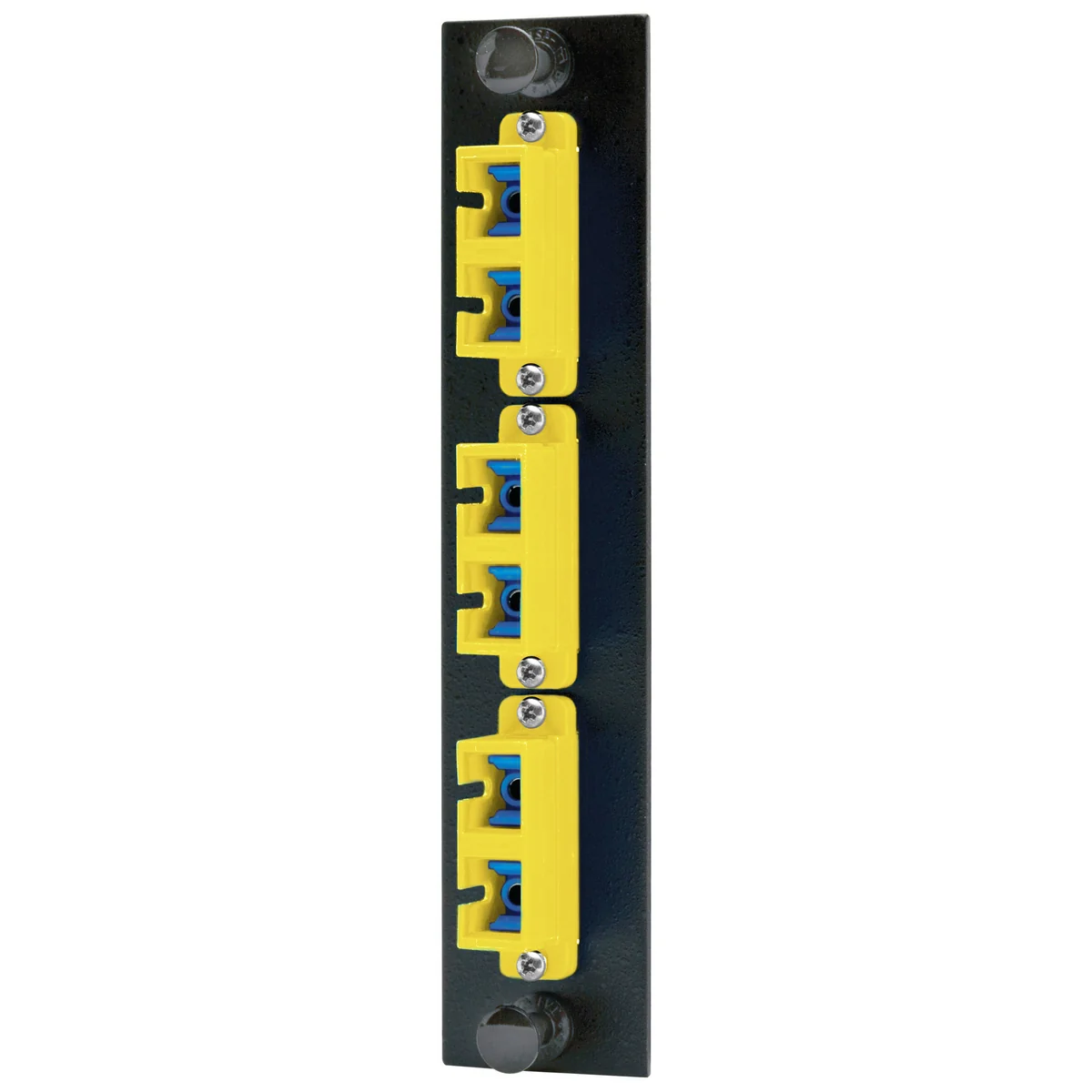 Fiber Adapter Panel, 6 SC Duplex, Zircon Sleeves, Yellow