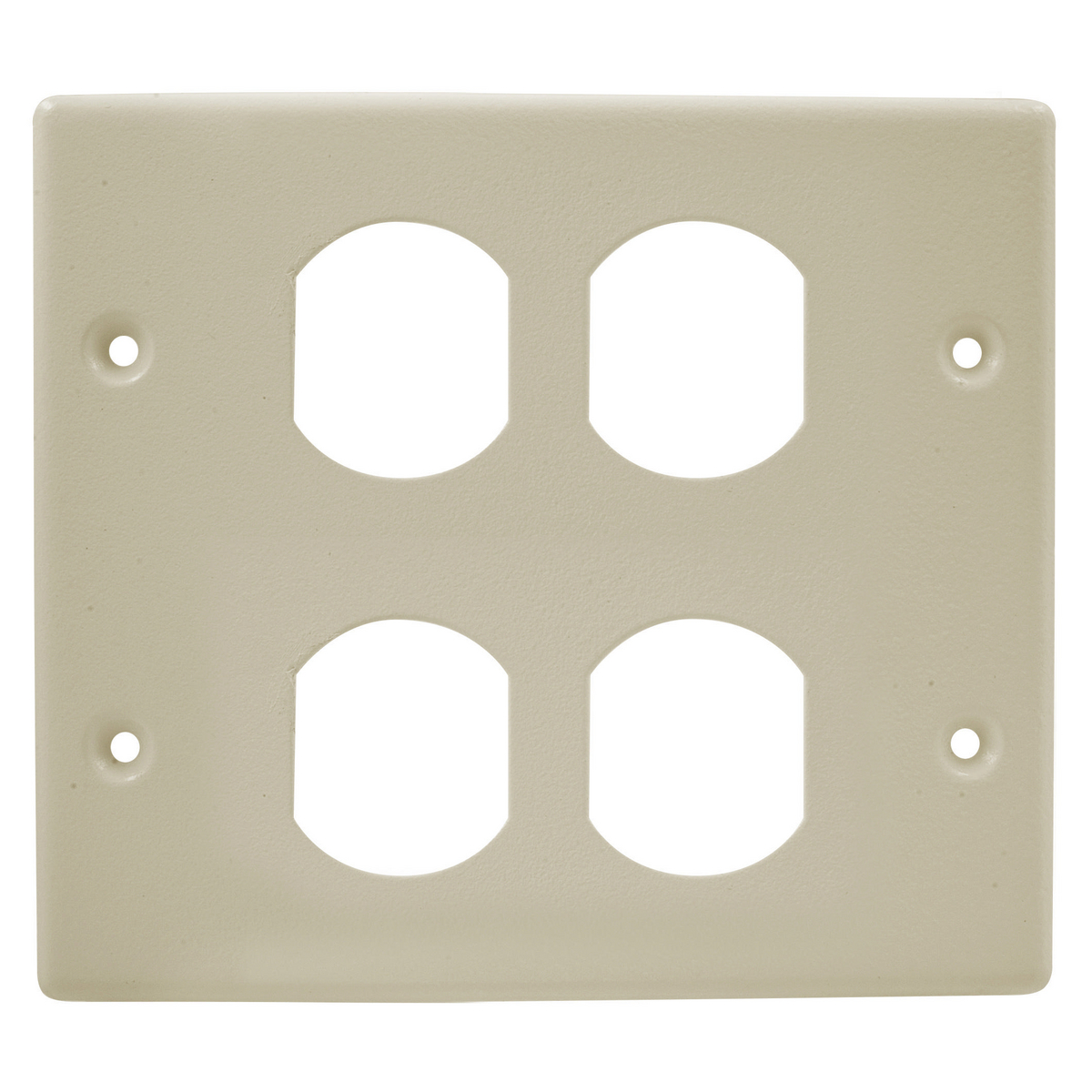 HUBBELL PREMISE WIRING HBL4747BBIV Duplex Plate, Ivory, Steel, Plates | CY6ZRV
