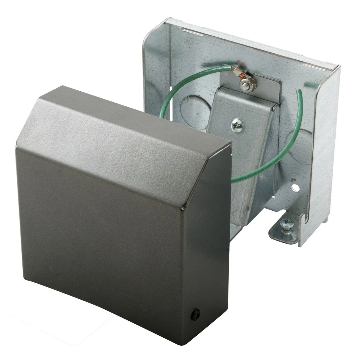 Wall Feed Box, Low Profile, Dark Gray