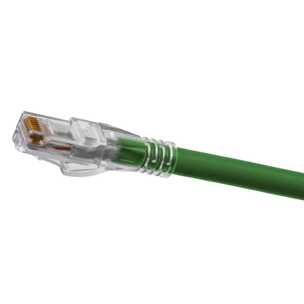 Patch Cord, Cat6A Slim, Green, 1 Foot