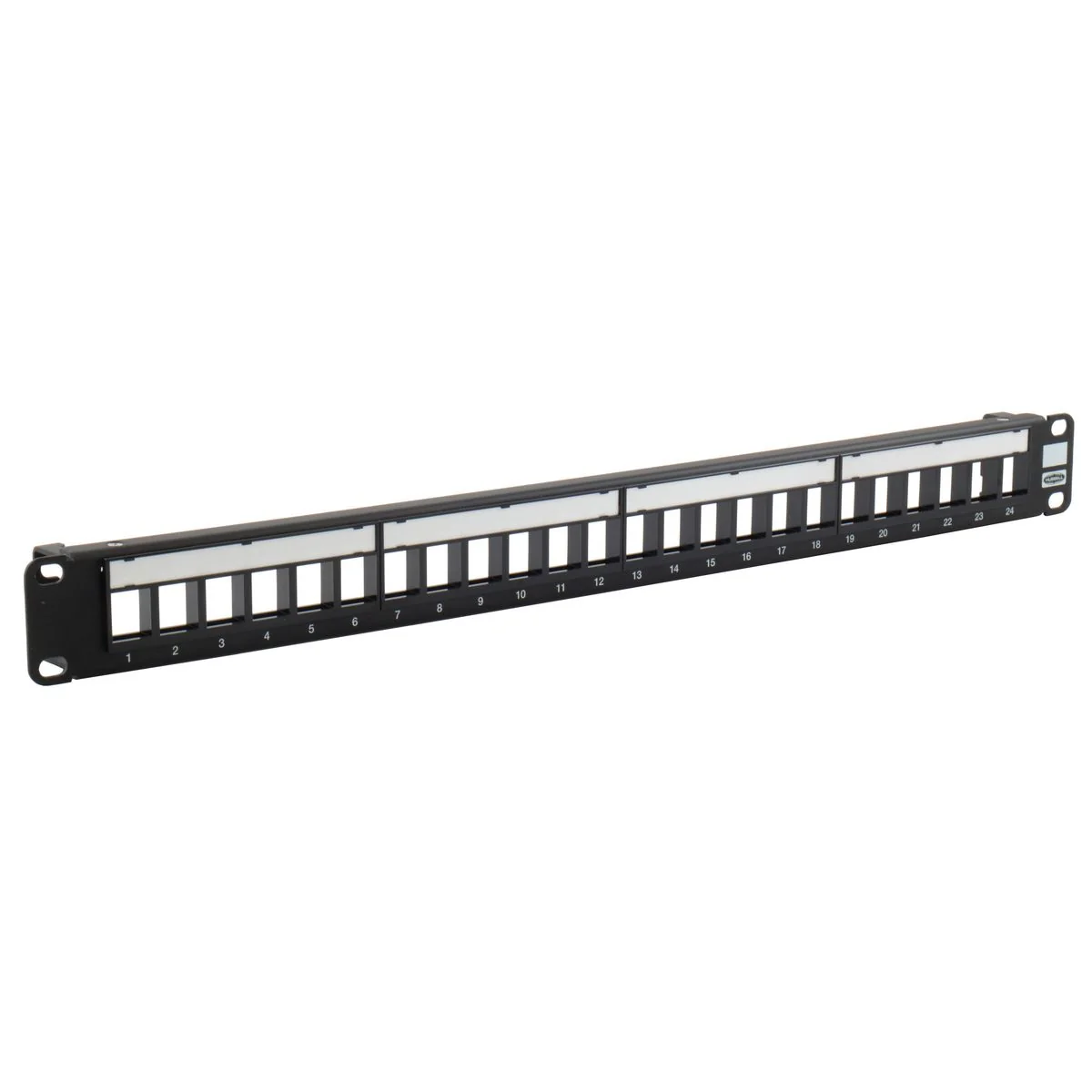 Patch Panel, 24-Port, Unloaded, White