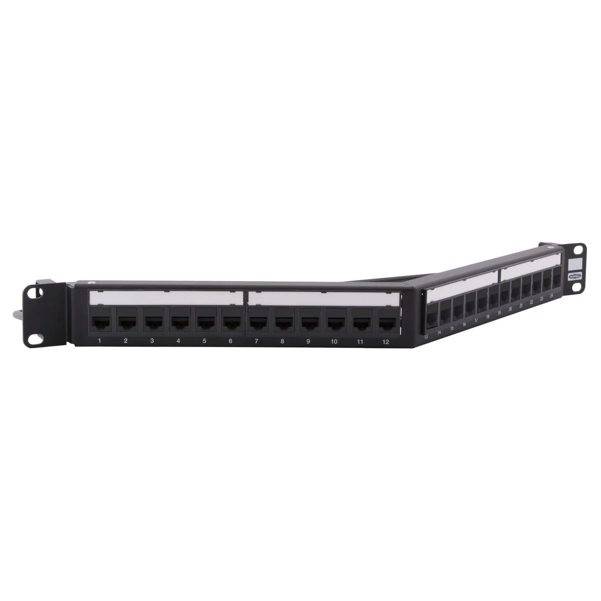 Patch Panel, Cat 6A, 24-Port, RJ45, 19 Inch Rack Mount