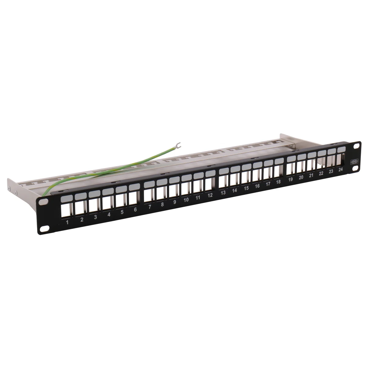 Patch Panel, 24-Port, Unloaded, Shielded