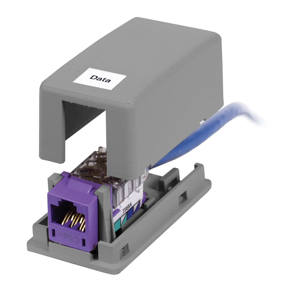 Surface Mount Box, 1-Port, Gray