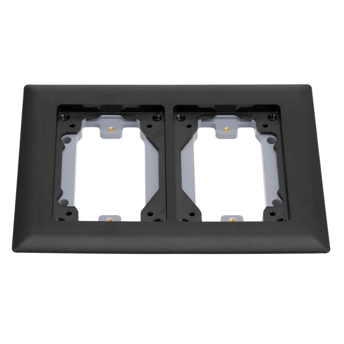 Carpet Flange, 2-Gang, Black