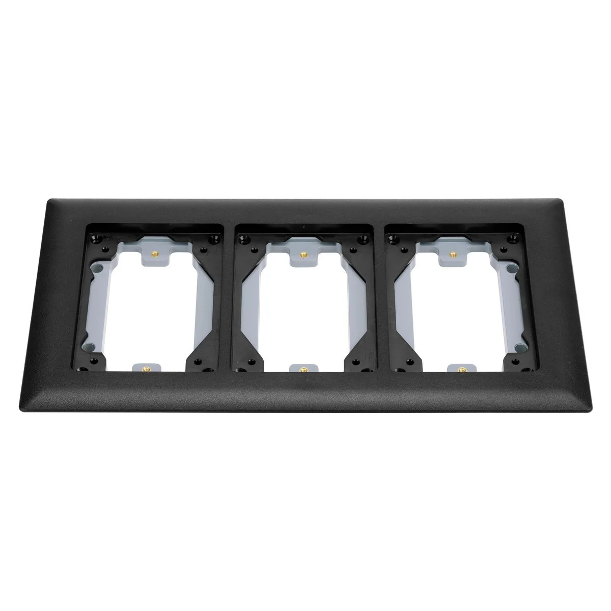 Carpet Flange, 3-Gang, Black