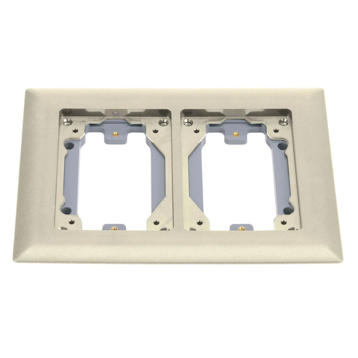 Carpet Flange, 2-Gang, Ivory