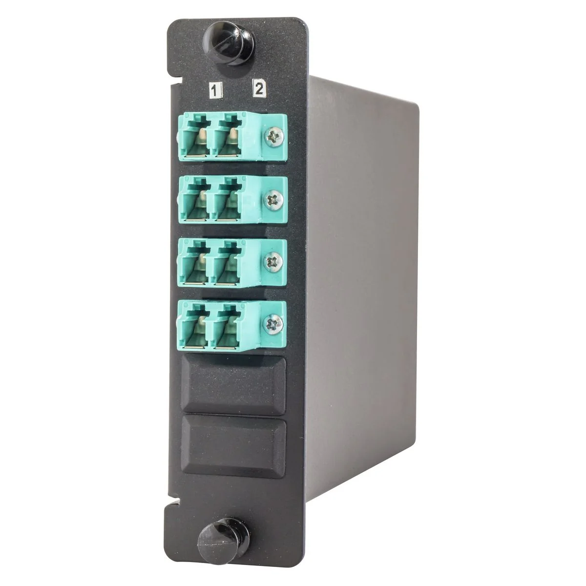 Fiber Cassette, LC Duplex to MTP, OM4, Aqua