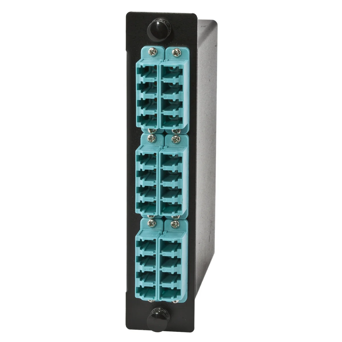 Fiber Cassette, LC Quad to MTP, OM4, Aqua
