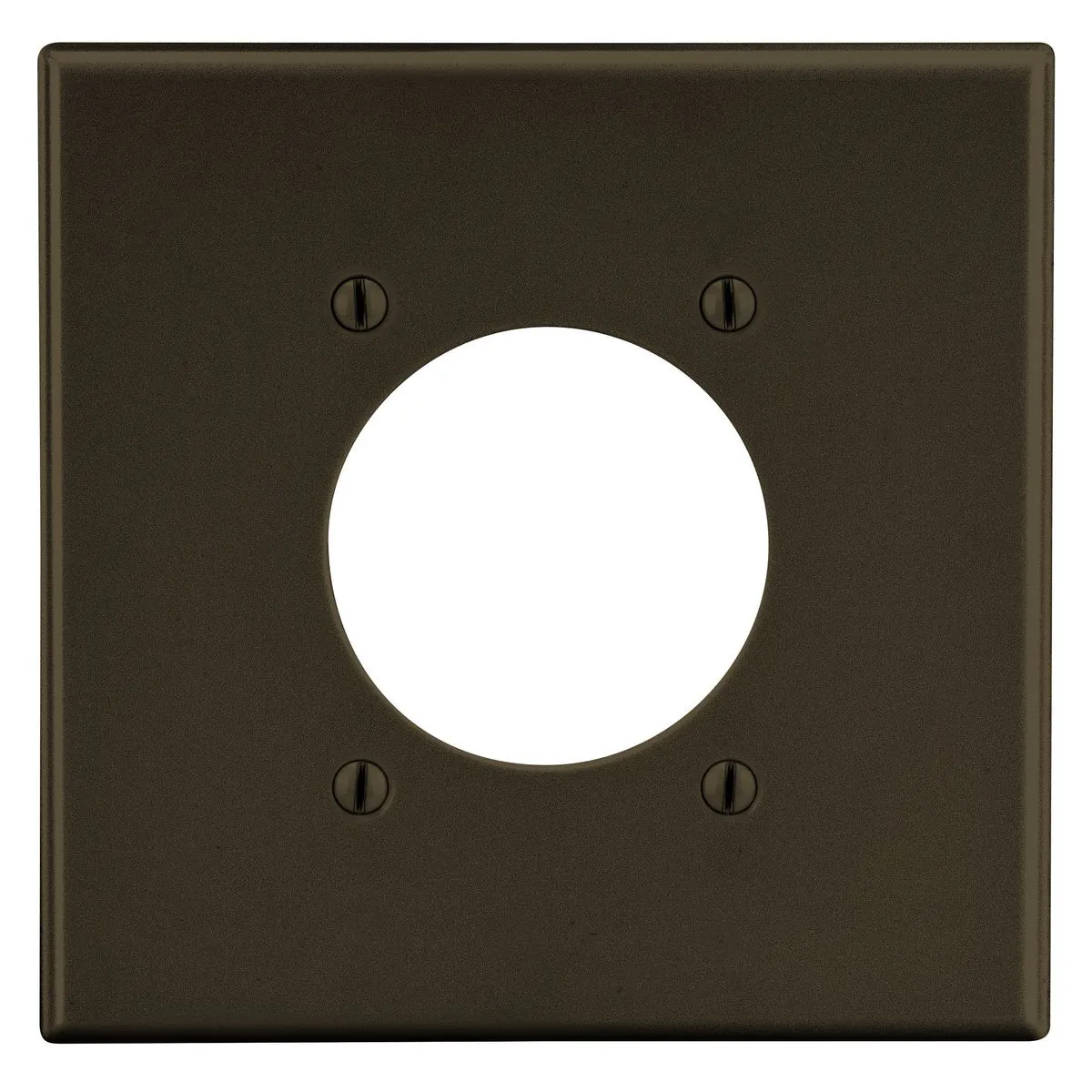 Wallplate, 2-Gang, 2.15 Inch Opening, Brown