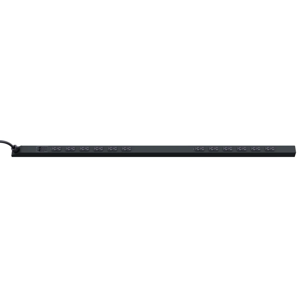 Power Distribution Unit, 10 ft Cord, 30 Amp, 120 V, 24 L5-20R, Black