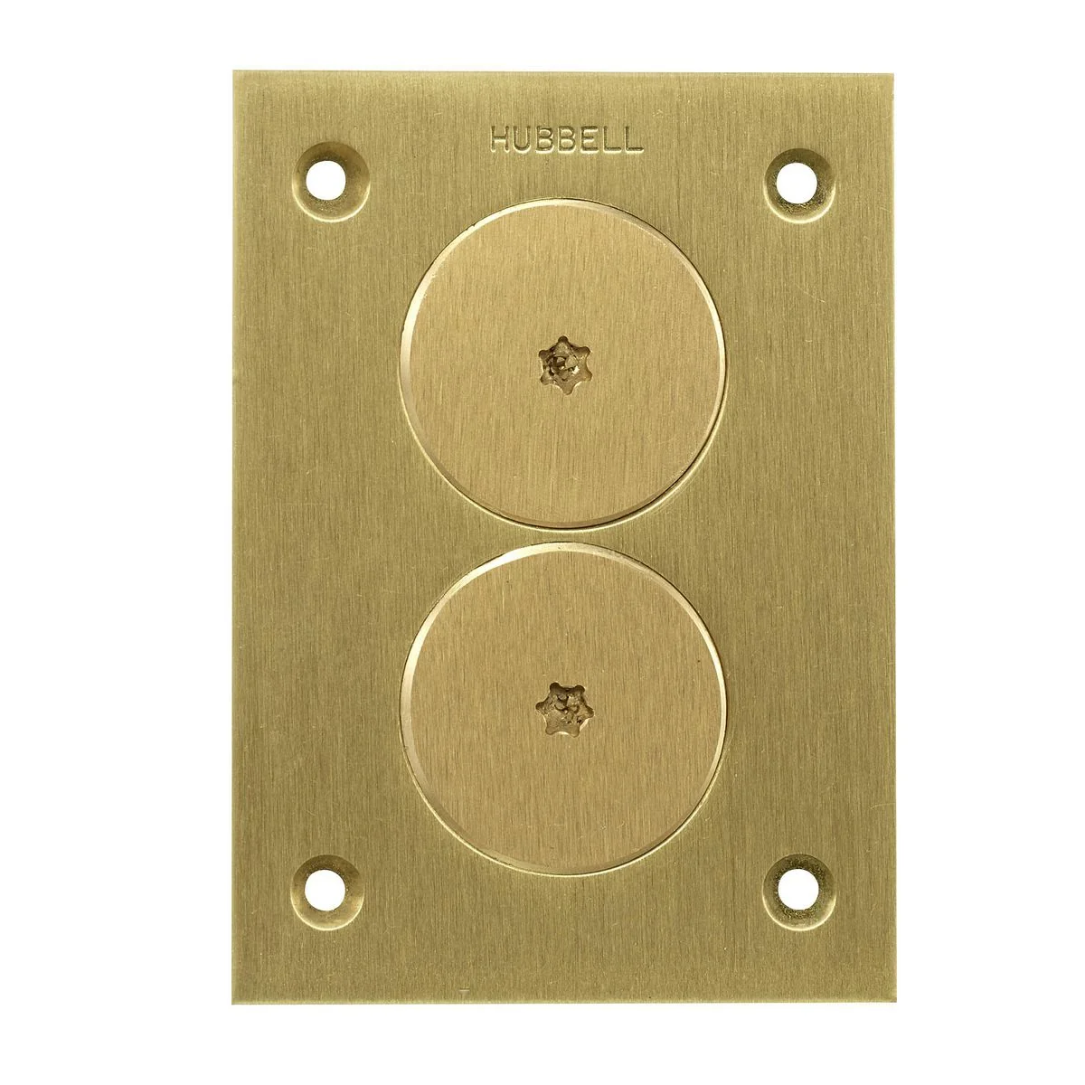 Cover, 1-Gang Rectangular, Brass, Tamper Resistant