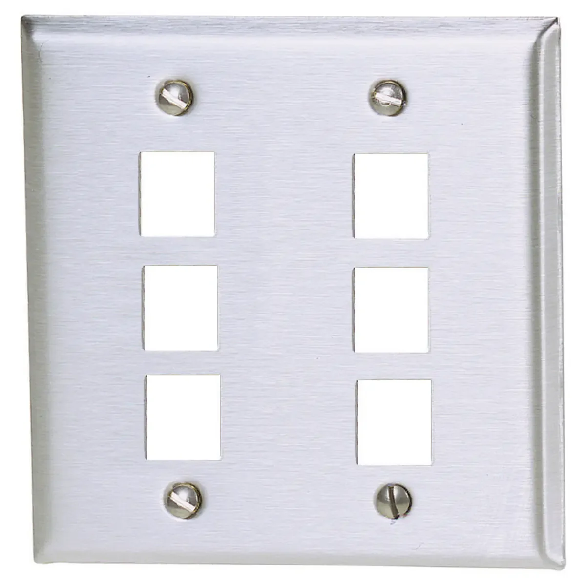 HUBBELL PREMISE WIRING SSF206 Faceplate 6 Port | AE9UMQ 6MK56