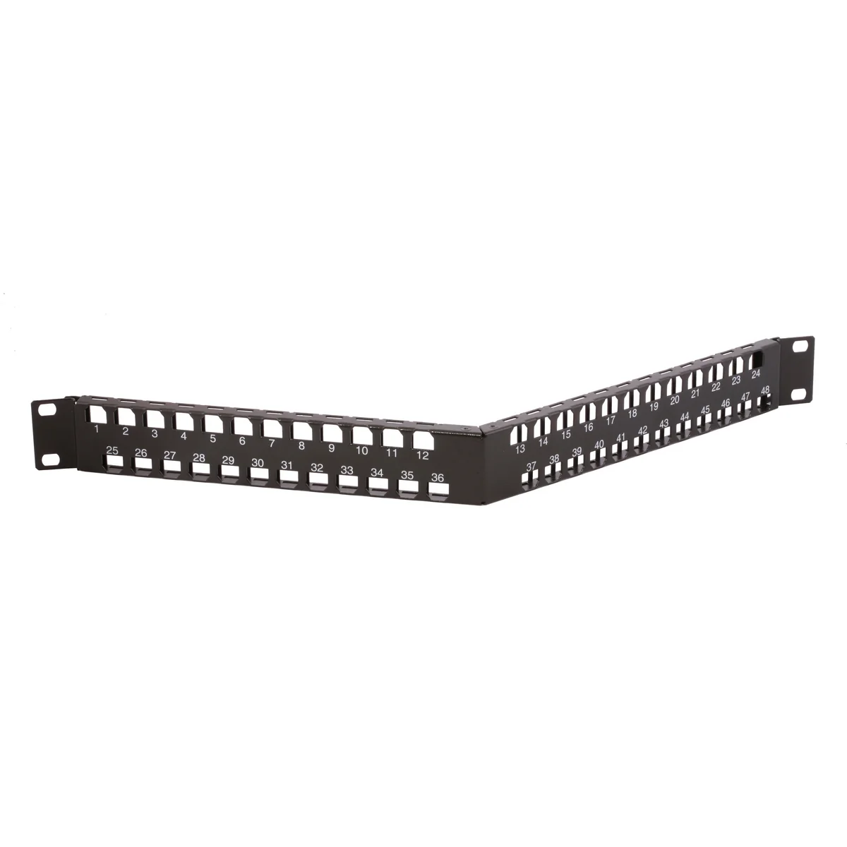 Patch Panel, 48-Port, Angled