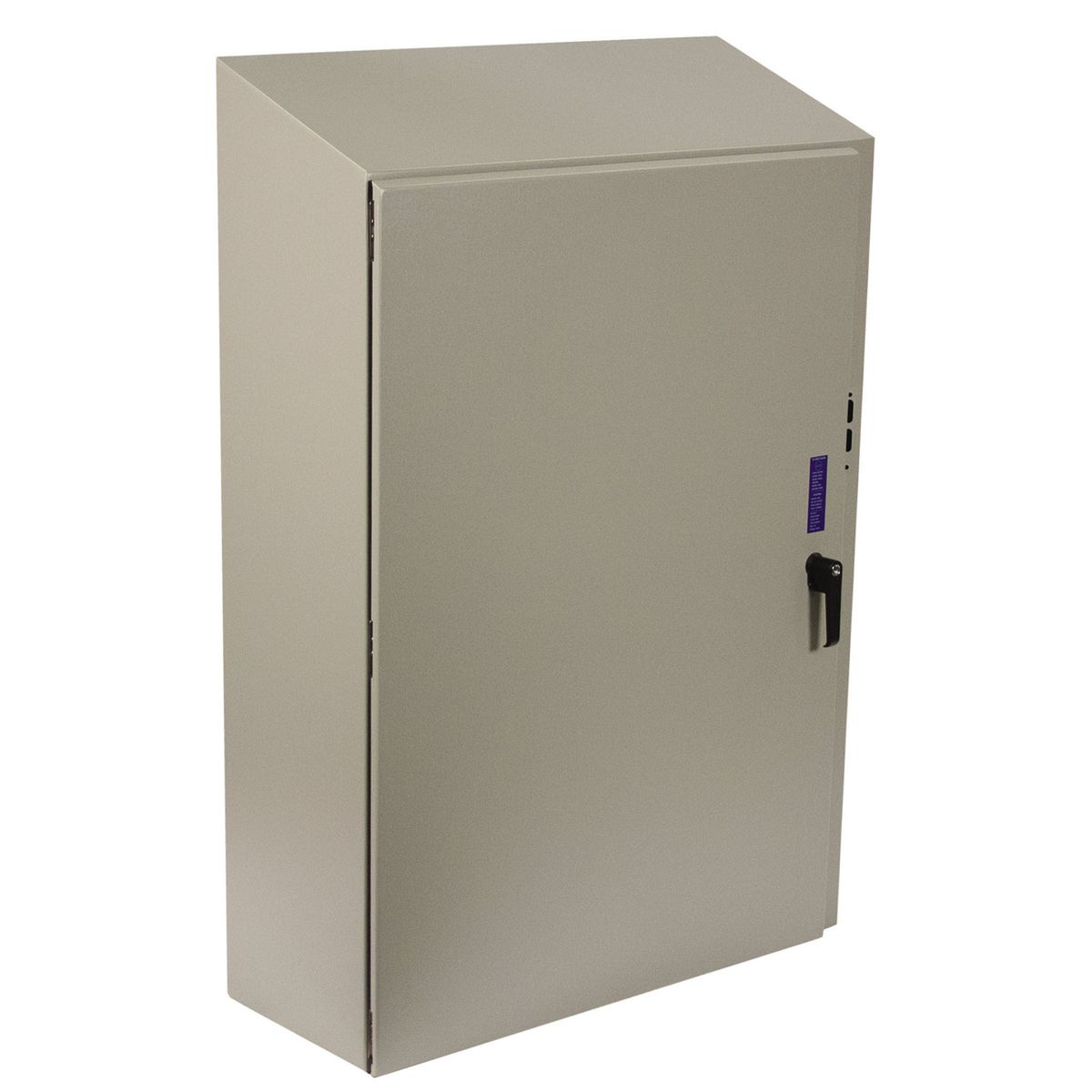 WIEGMANN N412363210CSTD Sloped Top Enclosure, 1/4 Turn Latch, 36 Inch Nominal Enclosure Height | CV3PTQ 487L39