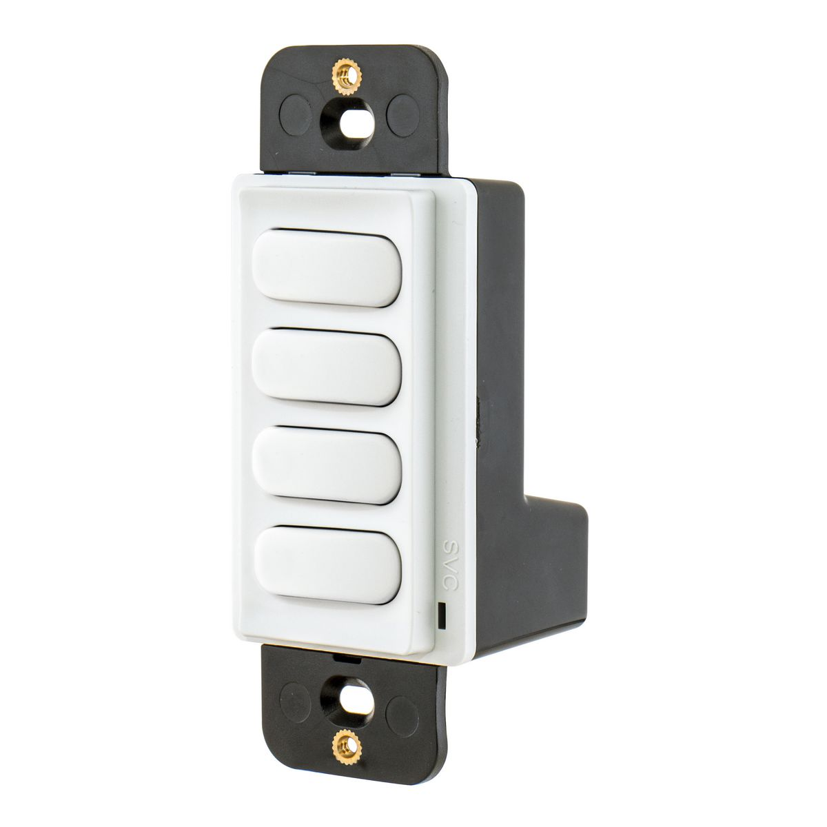 HUBBELL WIRING DEVICE-KELLEMS CPSD4W Dimmer Switch, Low Voltage, 4 Button, White | CE6RJT