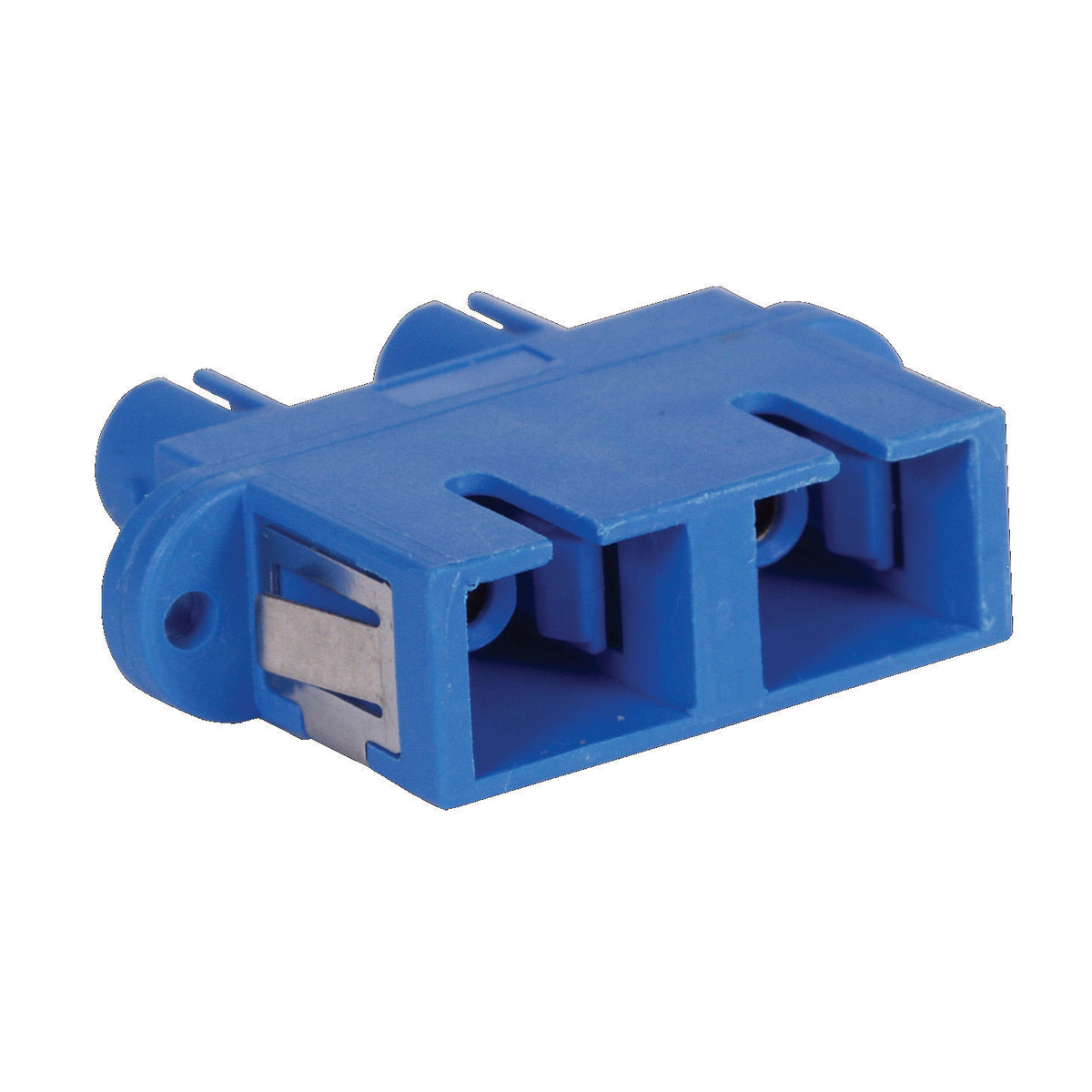 HUBBELL WIRING DEVICE-KELLEMS FASTSCMPB6 Fiber Adapter, Opti Channel Adapter, Sc To St-Style Duplex, Screw-Mount, Blue | CE6NYY