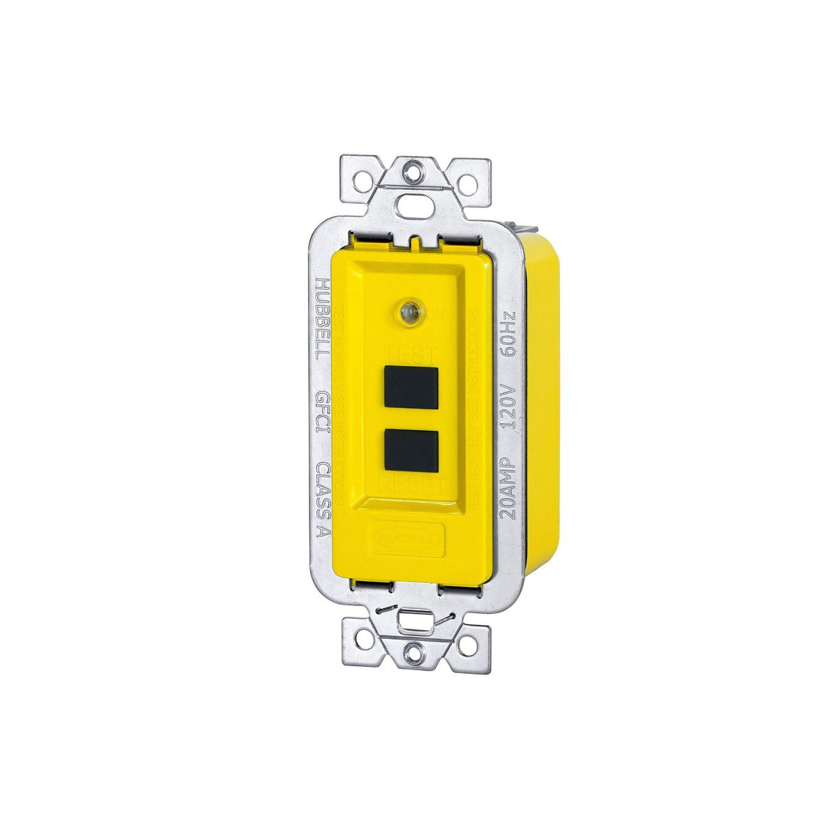 HUBBELL WIRING DEVICE-KELLEMS GFM20 Gfci Module, Manual Set, 20A 120VAC, 6 Inch Wire Lead, 4-6 Ma Trip Level, Yellow | AH2BNQ 24JN94