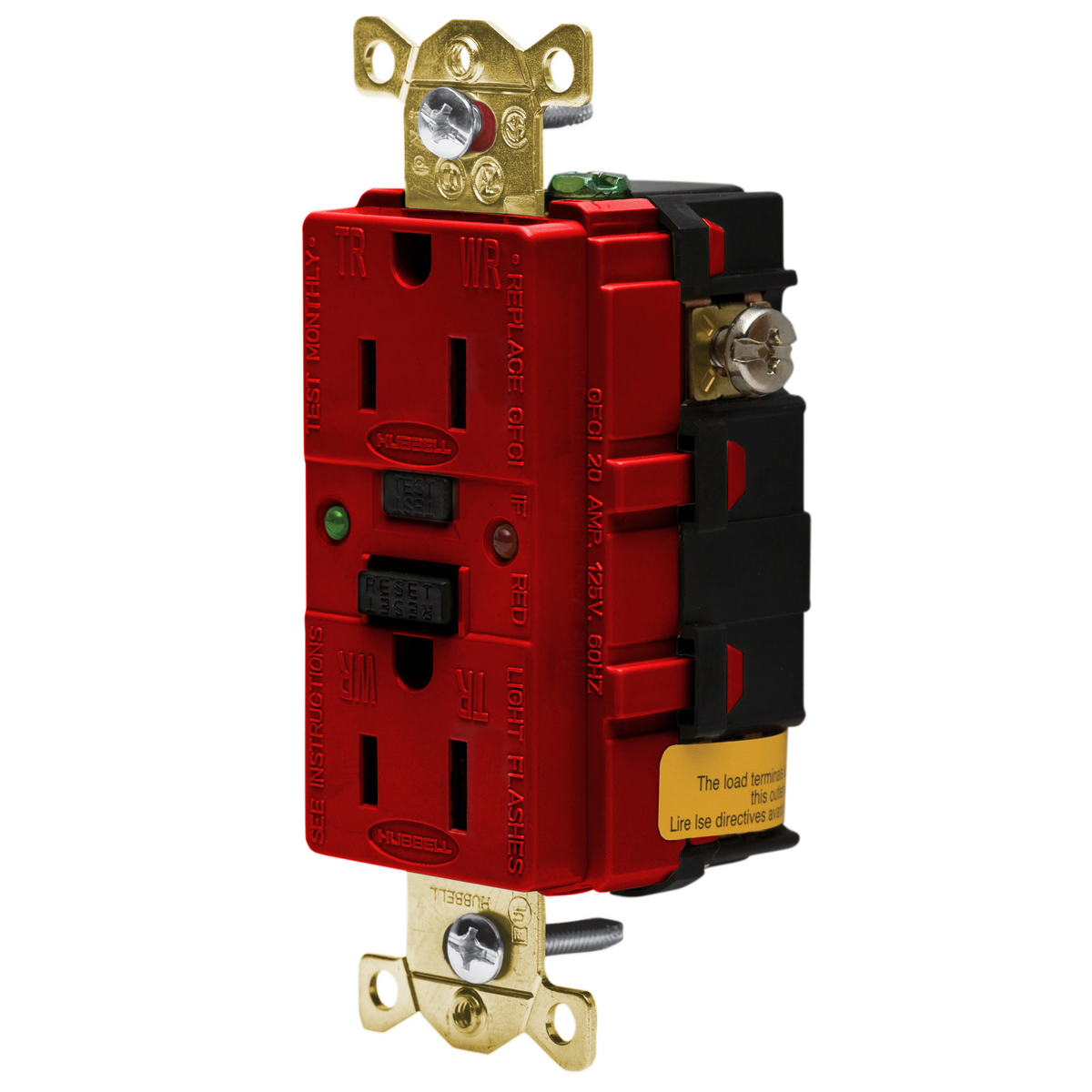 HUBBELL WIRING DEVICE-KELLEMS GFR5262SGR