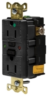 HUBBELL WIRING DEVICE-KELLEMS GFR8200SGBK