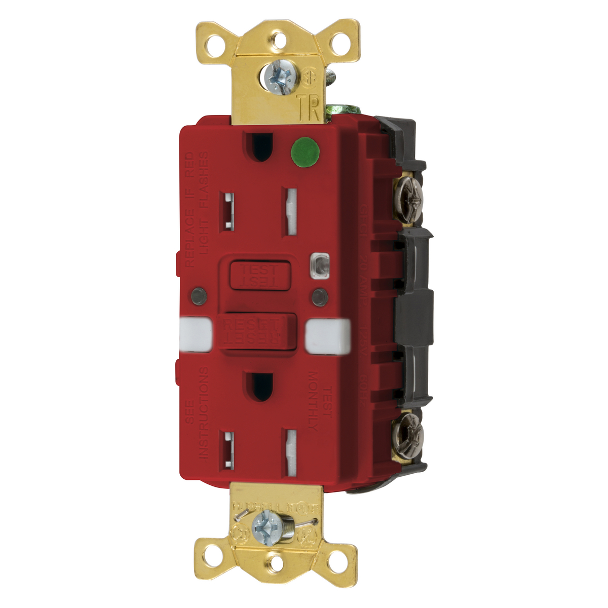 HUBBELL WIRING DEVICE-KELLEMS GFTRST82RNL