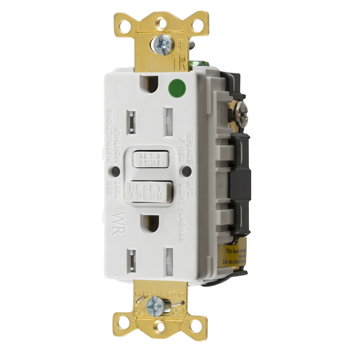 HUBBELL WIRING DEVICE-KELLEMS GFTWRST82WU