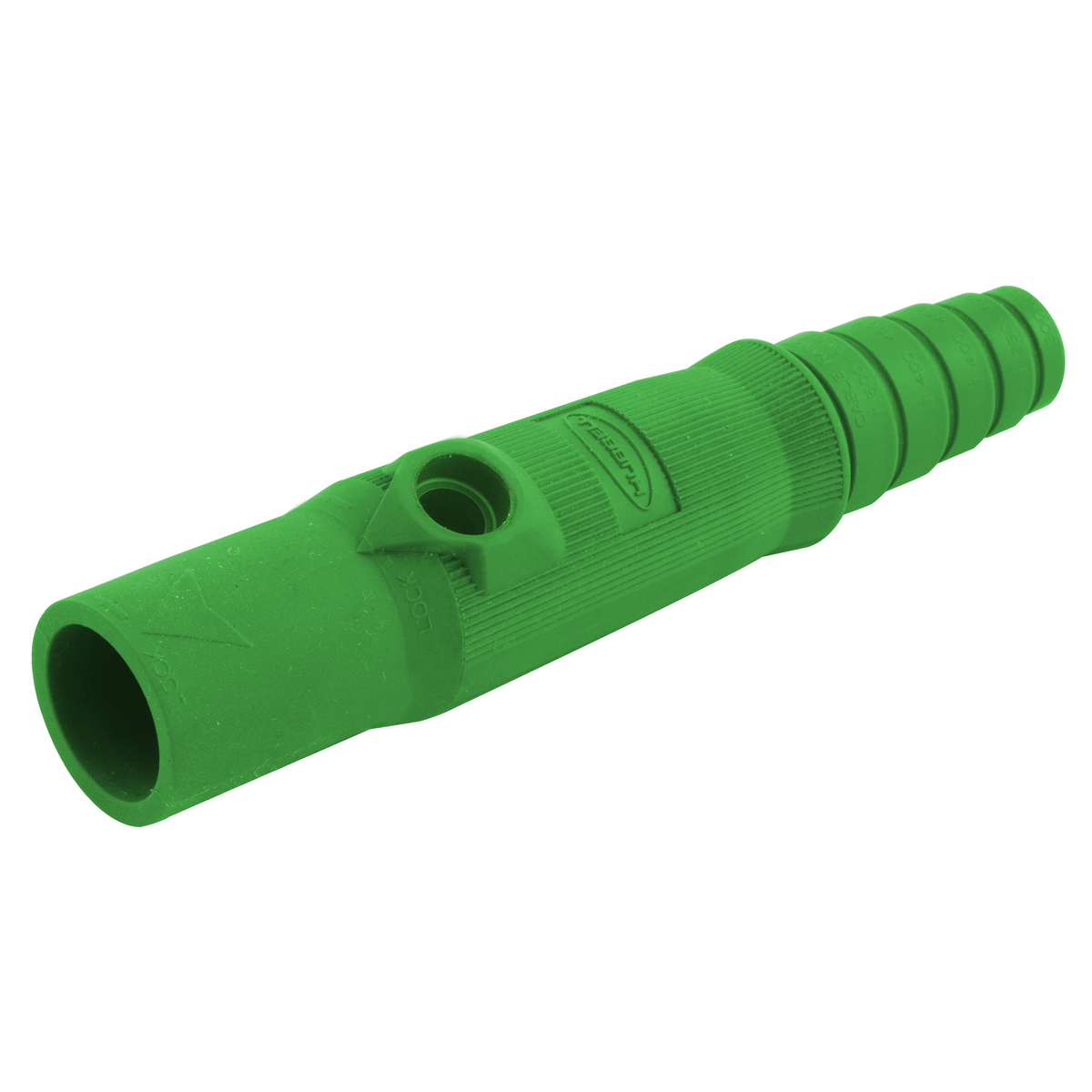 HUBBELL WIRING DEVICE-KELLEMS HBL15MBGN Plug Body, Male, 150 A, Green | AG9LFD 20TR44