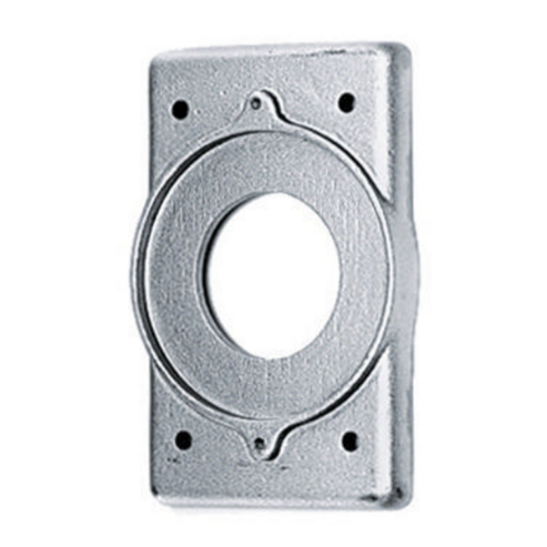 Wallplate, 1-Gang, For 30A Locking Device, Standard Size, Cast Aluminium