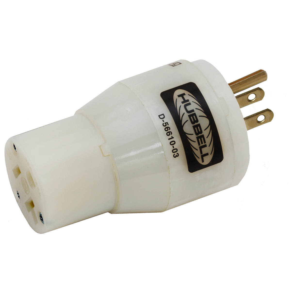 Nylon Convenience Adapter, 15 A, 125 VAC, 2 Pole